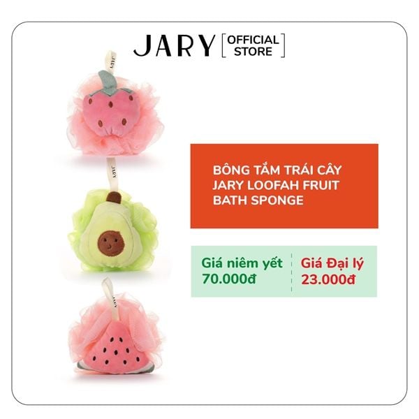 BÔNG TẮM TRÁI CÂY JARY LOOFAH FRUIT BATH SPONGE