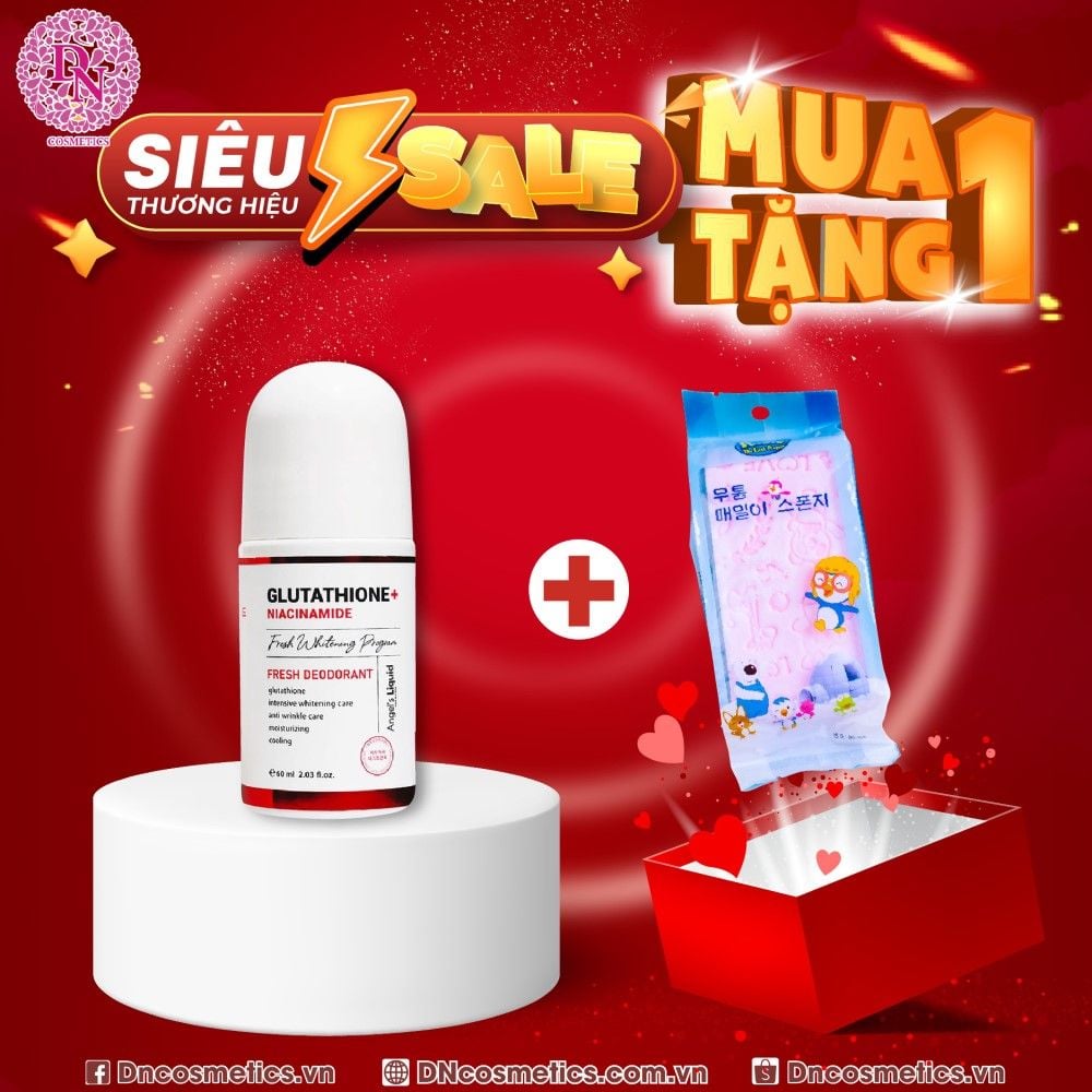 LĂN KHỬ MÙI 7DAY ANGEL'S LIQUID GLUTATHIONE NIACINAMIDE 60ML