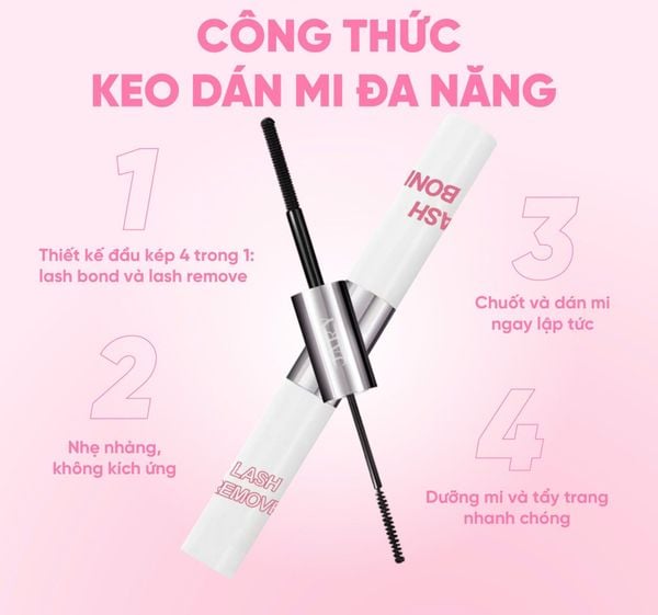 KEO DÁN MI 2 ĐẦU 4 TRONG 1 JARY 4IN1 LASH BOND & REMOVER 4G