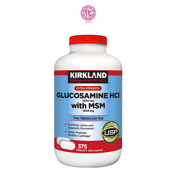 VIÊN UỐNG BỔ XƯƠNG KHỚP KIRKLAND GLUCOSAMINE HCL 1500MG 375 VIÊN