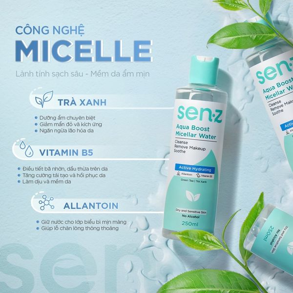 NƯỚC TẨY TRANG SENZ MICELLAR WATER