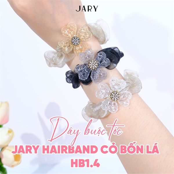 DÂY BUỘC TÓC JARY HAIRBAND CỎ BỐN LÁ - HB1 - HB1.4