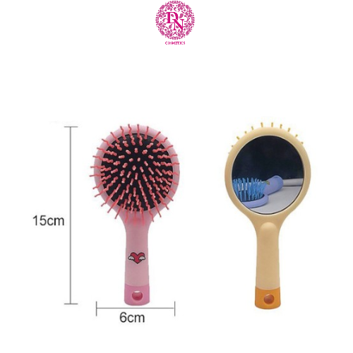 LƯỢC NHỰA CHẢI TÓC MASAGE VÀ SOI GƯƠNG 2IN1