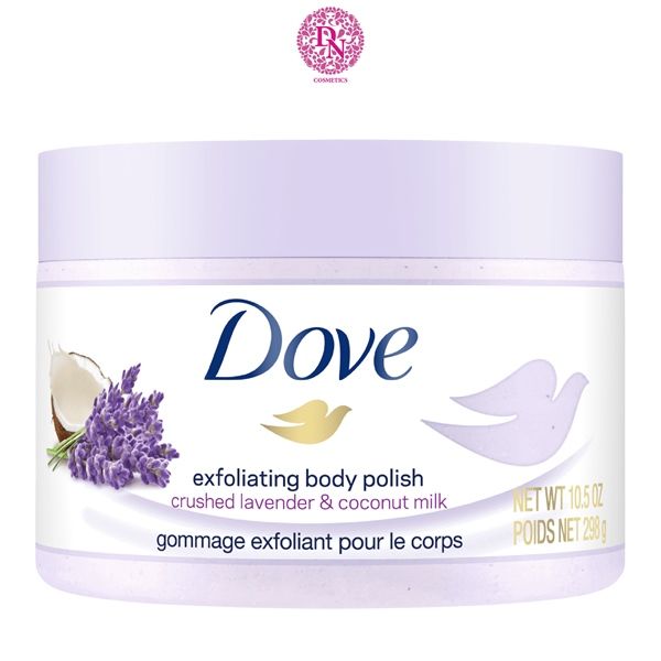 TẨY TẾ BÀO CHẾT CƠ THỂ DOVE EXFOLIATING BODY POLISH SCRUB CHIẾT XUẤT TRÁI LỰU 298G