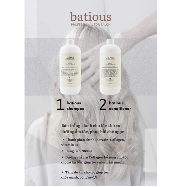 DẦU GỘI XẢ BATIOUS PROFESSIONAL FOR SALON