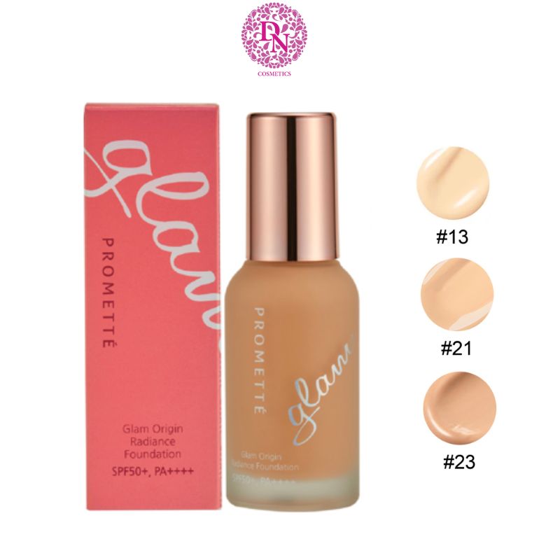 KEM NỀN DẠNG CHAI GLAM ENOUGH PROMETTE GLAM ORIGIN RADIANCE FOUNDATION SPF50 /PA 50G