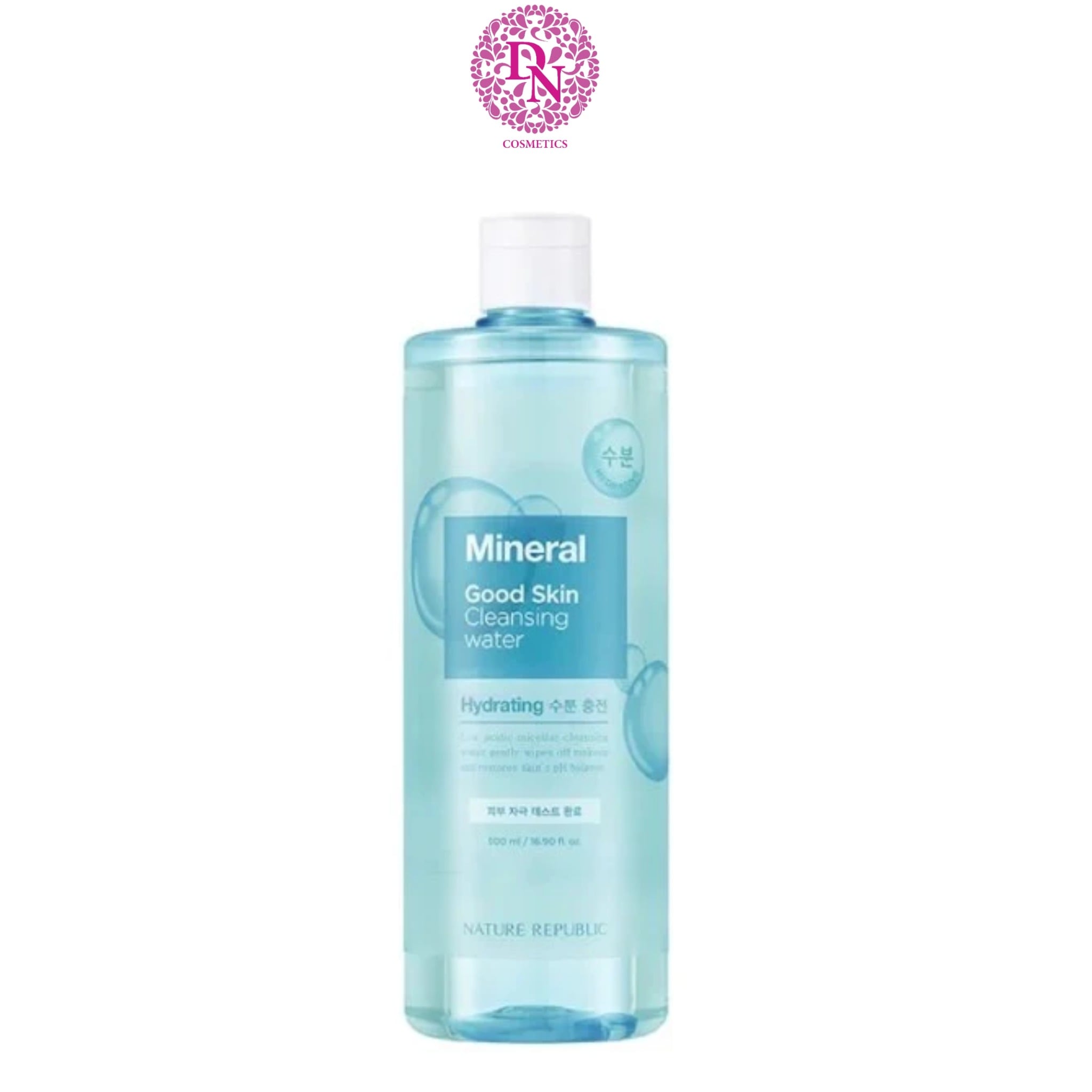 NƯỚC TẨY TRANG NATURE REPUBLIC GOOD SKIN AHA AMPOULE CLEANSING WATER 500ML ( TẶNG 1 MẶT NẠ MATURE REPUBLIC )