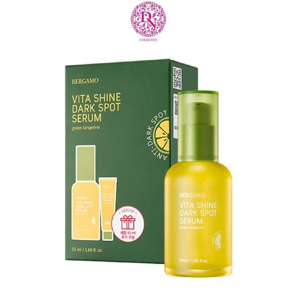 SERUM QUÝT XANH TRẮNG DA MỜ THÂM NÁM BERGAMO GREEN TANGERIN VITA SHINE DARK SPOT SERUM