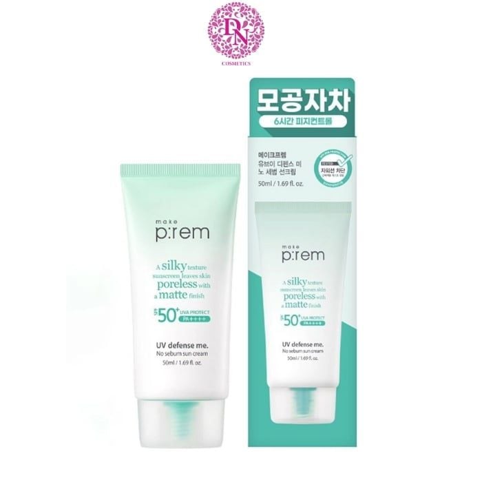 KEM CHỐNG NẮNG VẬT LÝ MAKE P:REM UV DEFENSE ME SUN CREAM 50ML