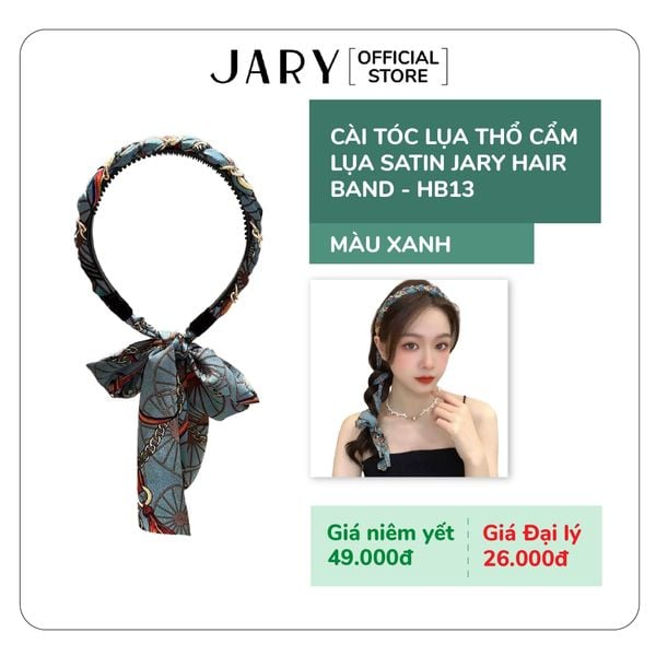 CÀI TÓC LỤA THỔ CẨM LỤA SATIN JARY HAIR BAND - HB13