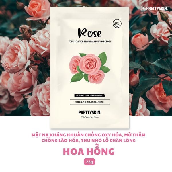 MẶT NẠ GIẤY PRETTY SKIN TOTAL SOLUTION ESSENTIAL SHEET MASK 23G [MUA 1 HỘP TẶNG 1 MẶT NẠ OHESI 25K]