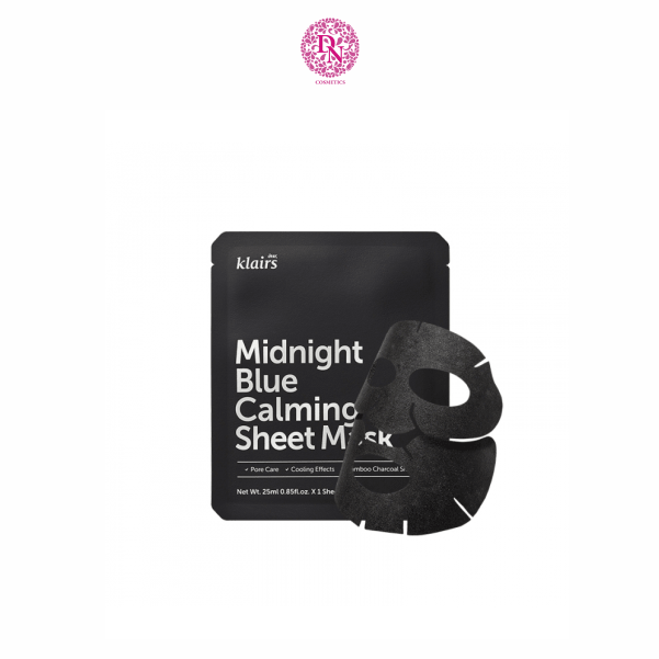 MẶT NẠ DEAR KLAIRS MIDNIGHT BLUE CALMING SHEET MASK 25ML - MÀU ĐEN