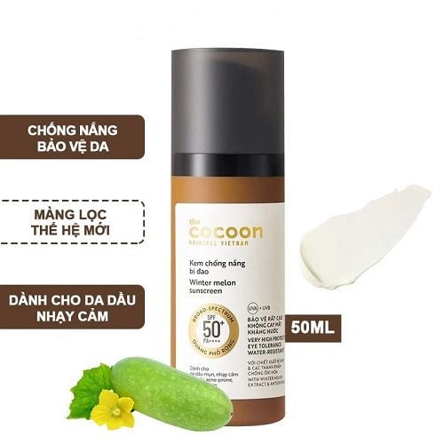 KEM CHỐNG NẮNG COCOON BÍ ĐAO 50ML