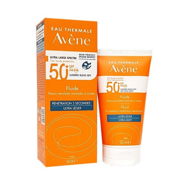 KEM CHỐNG NẮNG AVENE SOINS SOLAIRES FLUIDE SPF50+ 50ML NỘI ĐỊA PHÁP