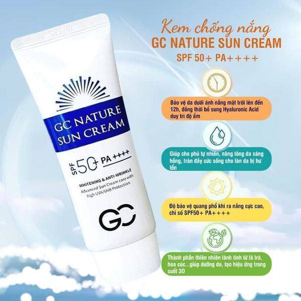 KEM CHỐNG NẮNG GC NATURE SUN CREAM