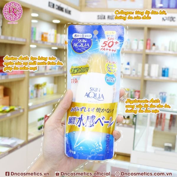 KEM CHỐNG NẮNG ROHTO SKIN AQUA UV SUPER MOISTURE GEL 110G