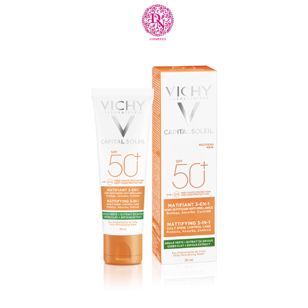 KEM CHỐNG NẮNG GIẢM THÂM NÁM VICHY CAPITAL SOLEIL ANTI-AGE SPOT 3 IN 1 SPF 50+ 50ML