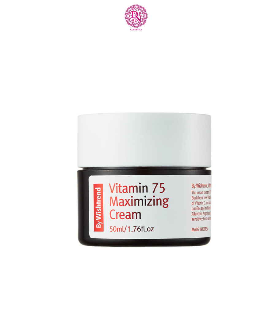 KEM BY WISHTREND VITAMIN 75 MAXIMIZING CREAM, 50ML, NATURAL VITAMIN E, ACNE SCAR CARE