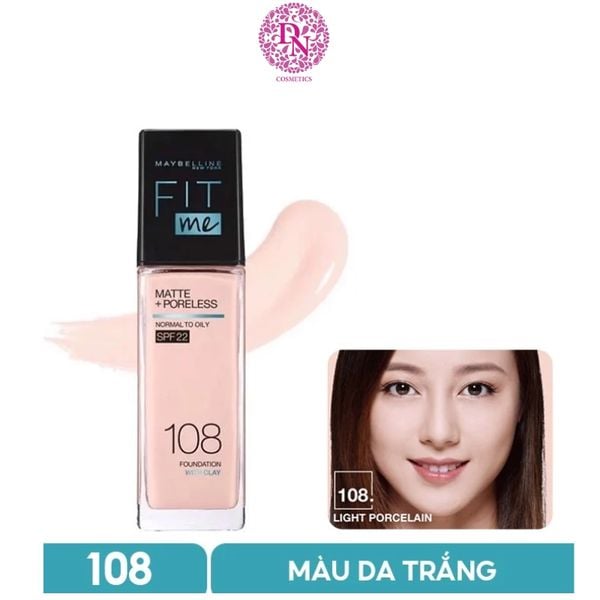 KEM NỀN MAYBELLINE FITME MATTE PORELESS FOUNDATION SPF 22