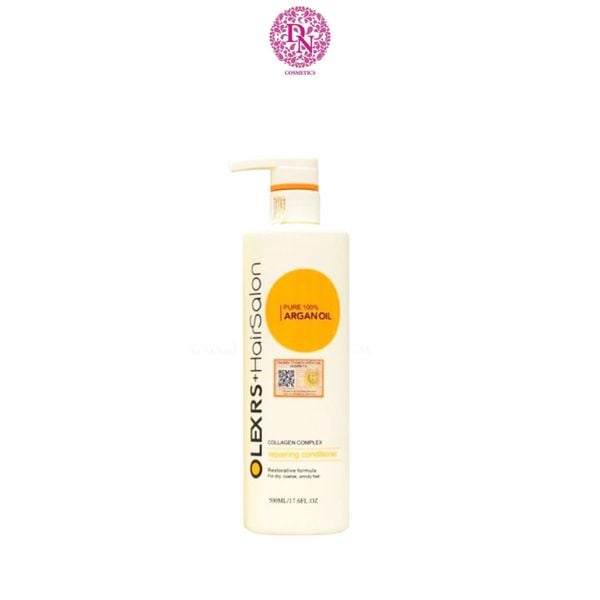 DẦU GỘI XẢ OLEXRS HAIRSALON PURE 100% ARGAN OIL COLLAGEN COMPLEX - MẪU CŨ