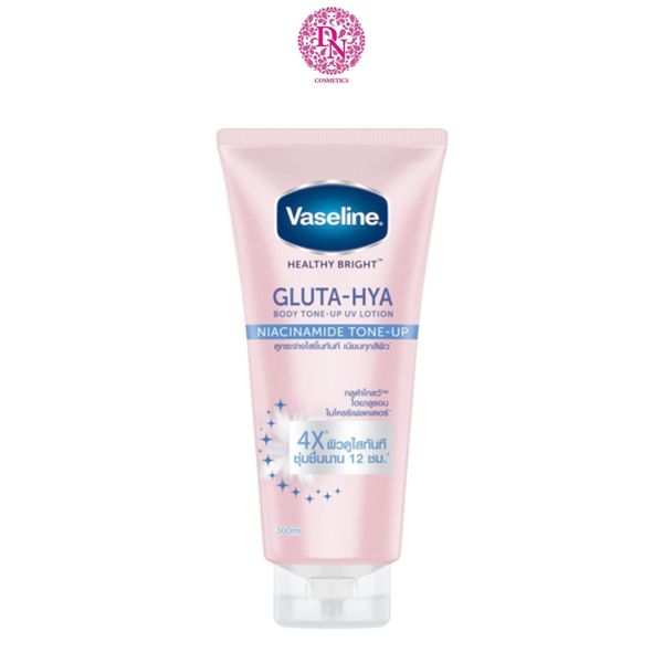 DƯỠNG THỂ VASELINE 4X HEALTHY BRIGHT GLUTA-HYA BODY TONE UP UV LOTION NIACINAMIDE TONE UP 300ML