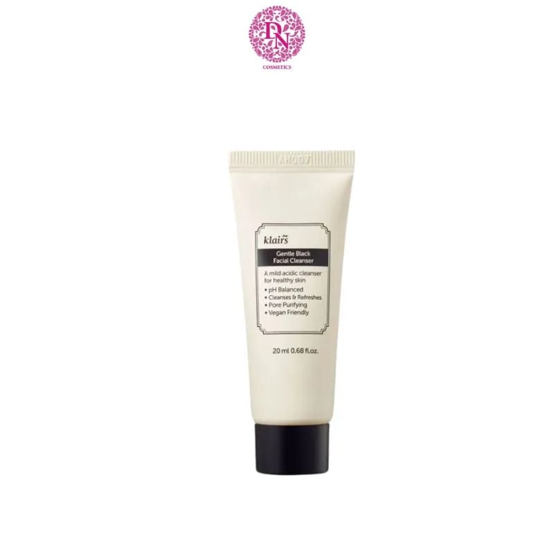 SỮA RỬA MẶT DEAR KLAIRS GENTLE BLACK FACIAL CLEANSER 20ML - MINISIZE