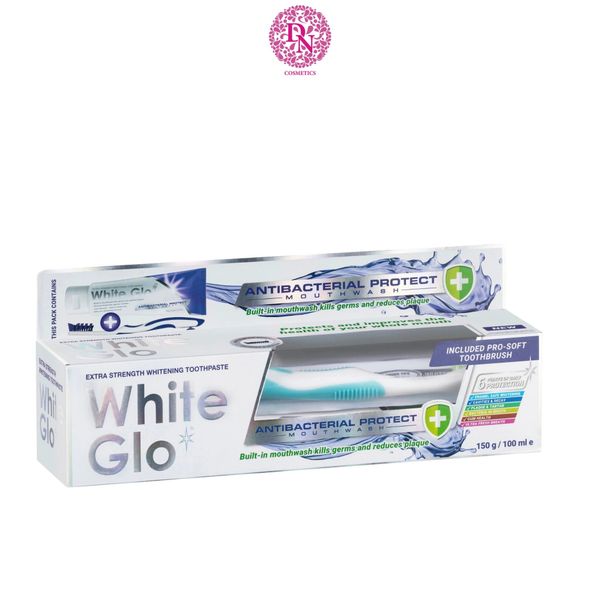 KEM ĐÁNH RĂNG KÈM BÀN CHẢI WHITE GLO 150G