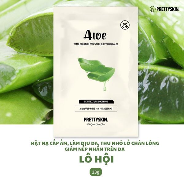 MẶT NẠ GIẤY PRETTY SKIN TOTAL SOLUTION ESSENTIAL SHEET MASK 23G
