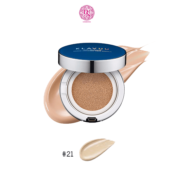 PHẤN NƯỚC KLAVUU XANH BLUE PEARLSATION HIGH COVERAGE MARINE COLLAGEN AQUA CUSHION - CẤP ẨM CHO DA KHÔ