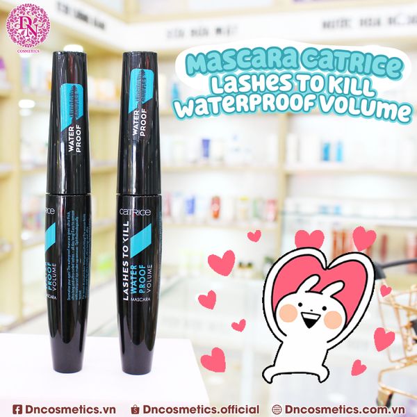 MASCARA CHỐNG NƯỚC LÀM DÀY VÀ DÀI MI CATRICE LASHES TO KILL WATERPROOF VOLUME