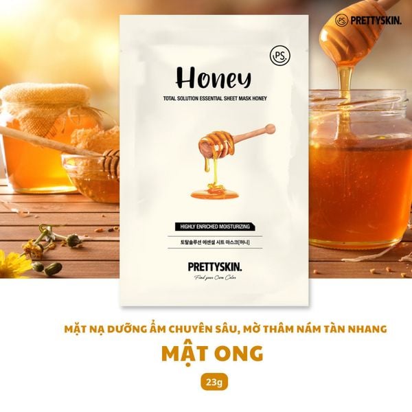 MẶT NẠ GIẤY PRETTY SKIN TOTAL SOLUTION ESSENTIAL SHEET MASK 23G