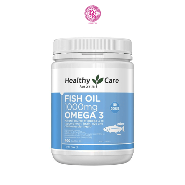 VIÊN UỐNG DẦU CÁ HEALTHY CARE FISH OIL 1000MG OMEGA 3 400 VIÊN