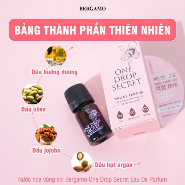 NƯỚC HOA VÙNG KÍN BERGAMO ONE DROP SERECT EAU DE PARFUM 5ML