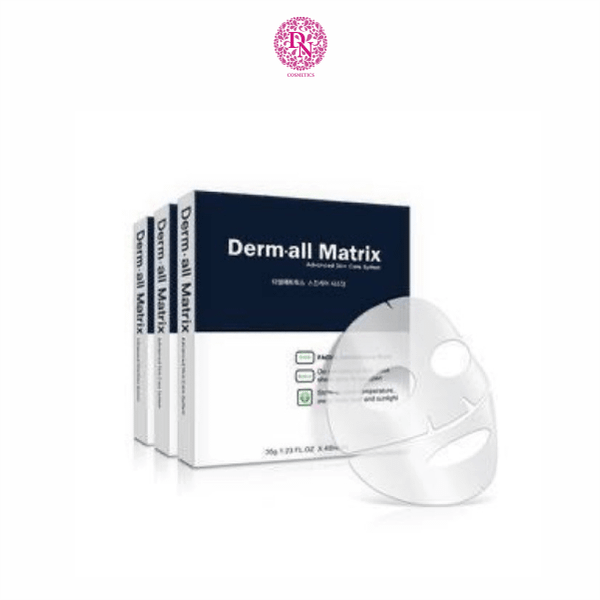 MẶT NẠ TRẮNG DA CHỐNG LÃO HÓA DERM ALL MATRIX FACIAL DERMA -CARE MASK- HỘP 4 MIẾNG