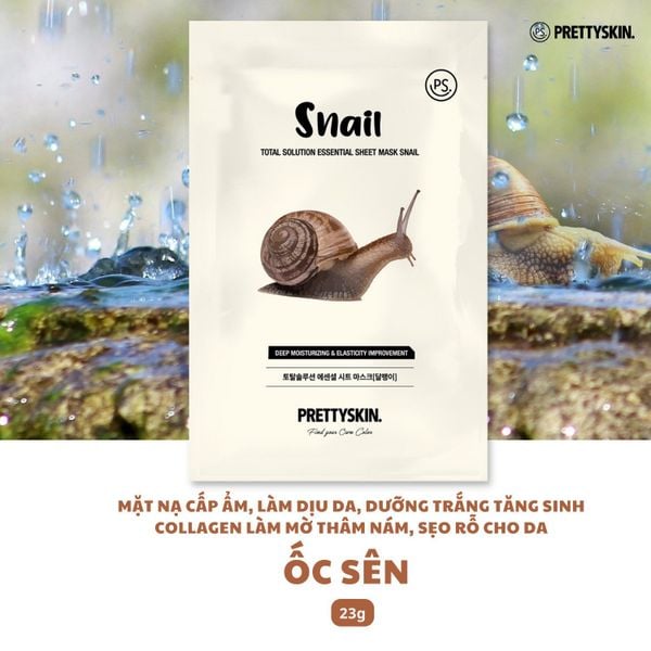 MẶT NẠ GIẤY PRETTY SKIN TOTAL SOLUTION ESSENTIAL SHEET MASK 23G