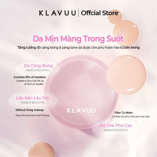 PHẤN NƯỚC KLAVUU ACTRESS BACKSTAGE BOOSTING CUSHION 12G