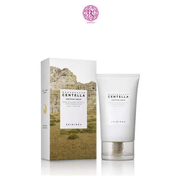 KEM DƯỠNG DƯỠNG ẨM LÀM DỊU CHO DA KHÔ SKIN1004 MADAGASCAR CENTELLA SNOOTHING CREAM 75ML - NẮP TRẮNG