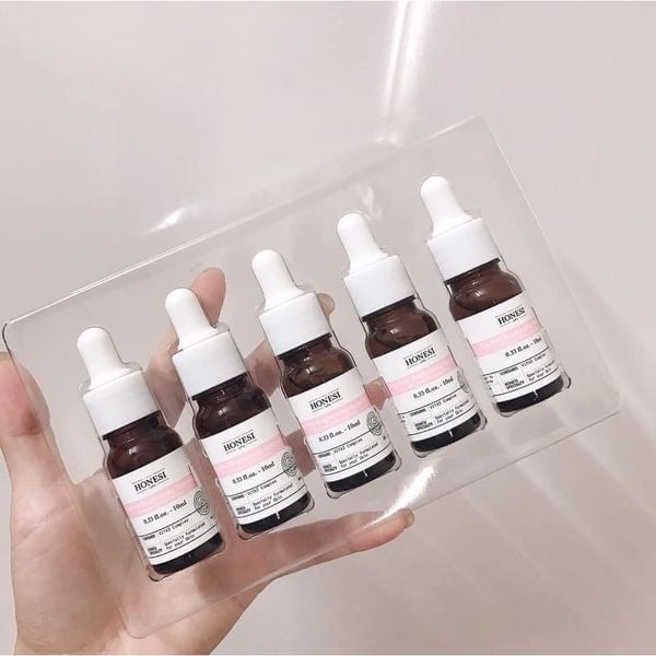 SET TINH CHẤT TẾ BÀO GỐC GIẢM NÁM TRẮNG DA HONESI VITA PEEL BRIGHTENING AMPOULE 10ML - SET 5 CHAI