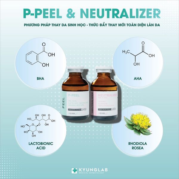 BỘ THAY ĐỔI DA SINH HỌC KYUNGLAB P - PEEL + NEUTRALIZER (2 LỌ X 30ML)