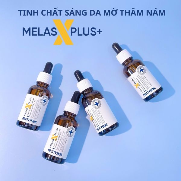 SERUM TRỊ NÁM PRETTY SKIN MELAS PLUS+ 30ML ( KHÁCH THẢO VỎ CHO CHAI SERUM VÀO NGĂN MÁT TỦ LẠNH ĐỂ BẢO QUẢN )