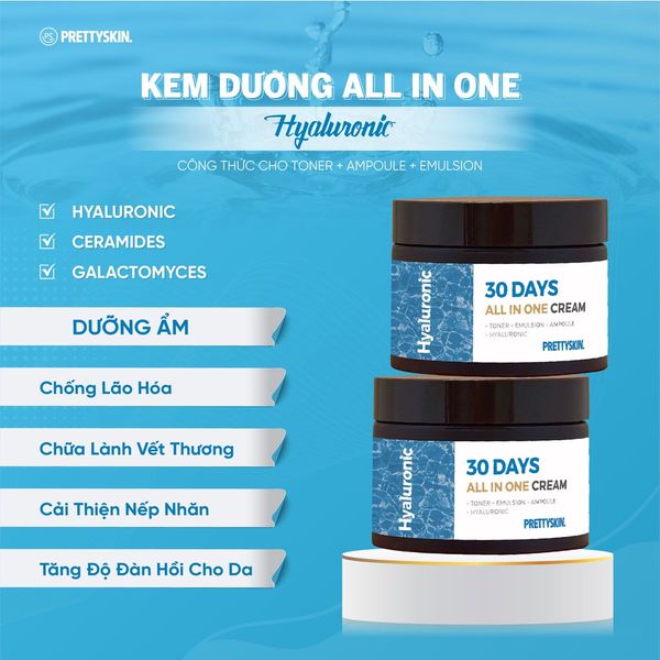 KEM DƯỠNG PRETTY SKIN 30 DAYS ALL IN ONE 100ML