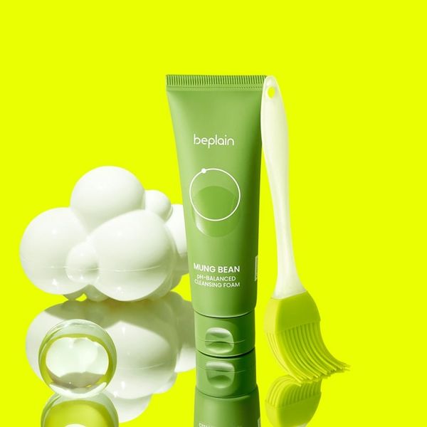 SỮA RỬA MẶT BEPLAIN CHIẾT XUÁT ĐẬU XANH MUNG BEAN PH - BALANCED CLEANSING FOAM 160ML