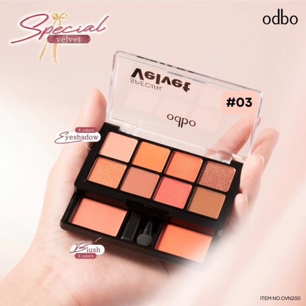 PHẤN MẮT VÀ MÁ HỒNG ODBO SPECIAL VELVET OVN200