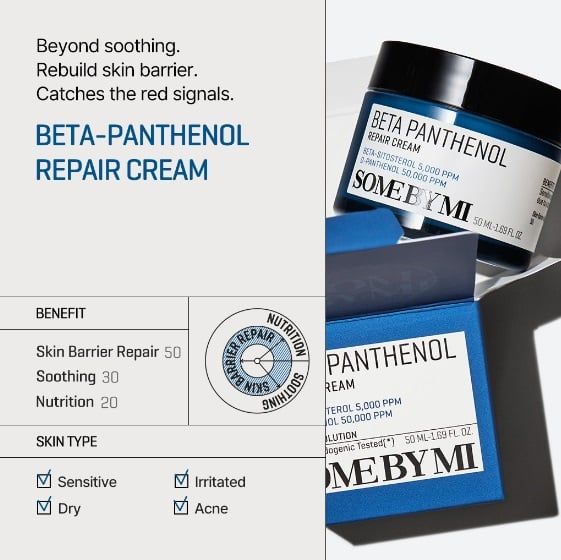 KEM DƯỠNG SOME BY MI BETA PANTHENOL REPAIR CREAM 50ML