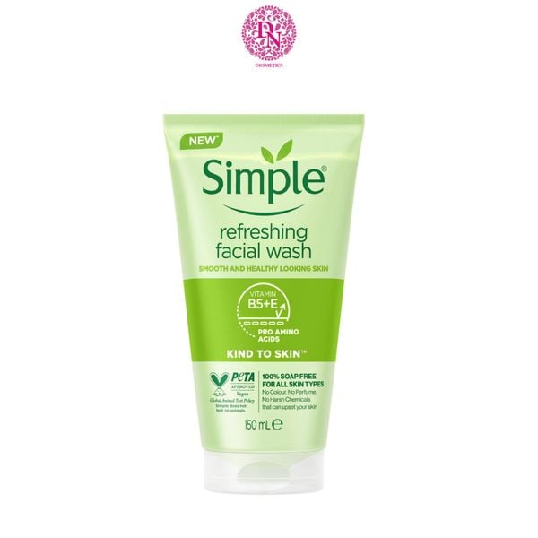 SỮA RỬA MẶT SIMPLE DẠNG GEL (MÀU XANH) - HÀNG NHẬP KHẨU