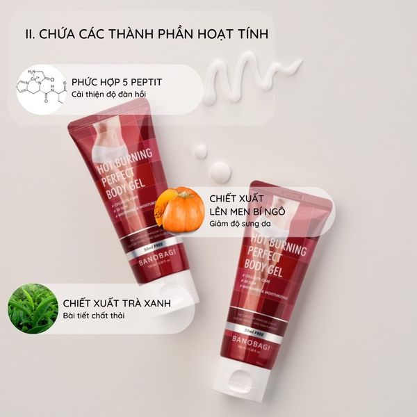 TAN MỠ BANOBAGI PERFECT BODY GEL 100ML DATE T8/2024