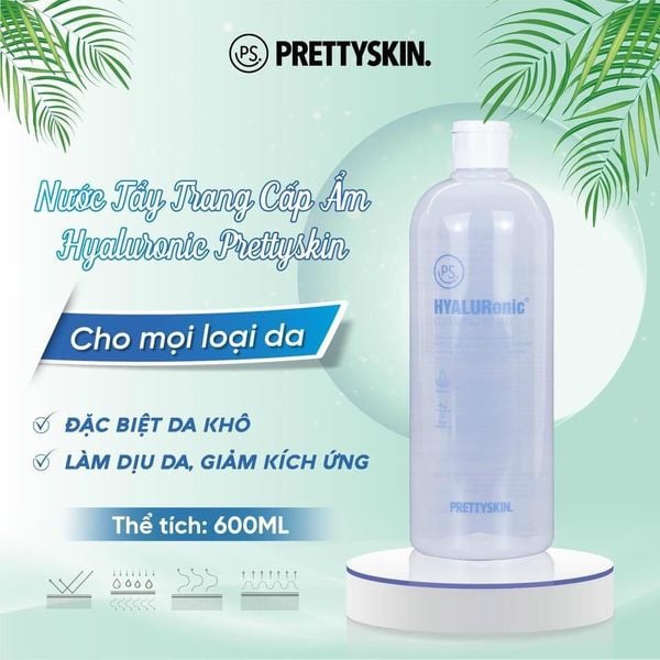 NƯỚC TẨY TRANG PRETTY SKIN CLEANSING WATER 500ML [MUA 1 TẨY TRANG TẶNG 1 SERUM VITAMIN C QUÝT XANH BERGAMO 10ML]