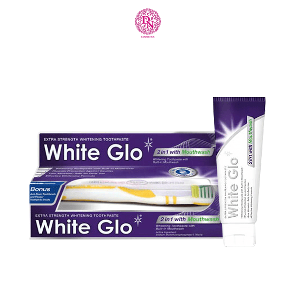 KEM ĐÁNH RĂNG KÈM BÀN CHẢI WHITE GLO 150G