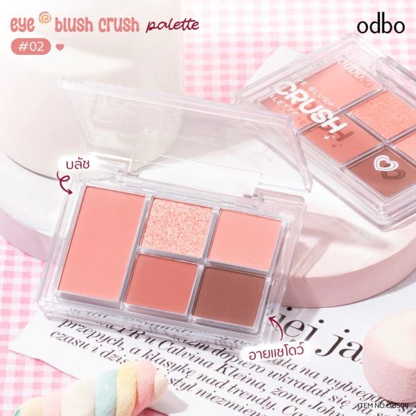PHẤN MẮT & MÁ HỒNG ODBO EYE BLUSH CRUSH PALATTE ODS04