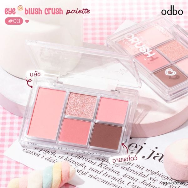 PHẤN MẮT & MÁ HỒNG ODBO EYE BLUSH CRUSH PALATTE ODS04